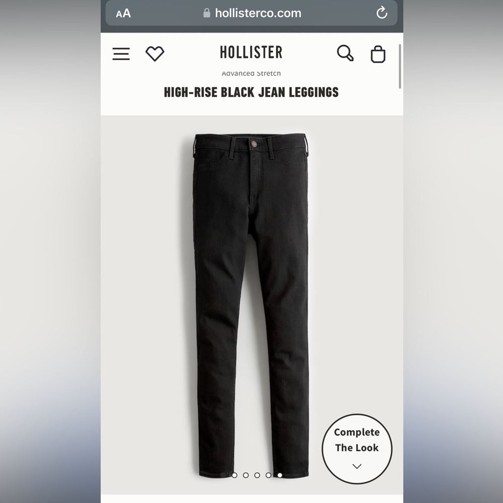 NWT✨ Hollister High-Rise Black Jean Leggings